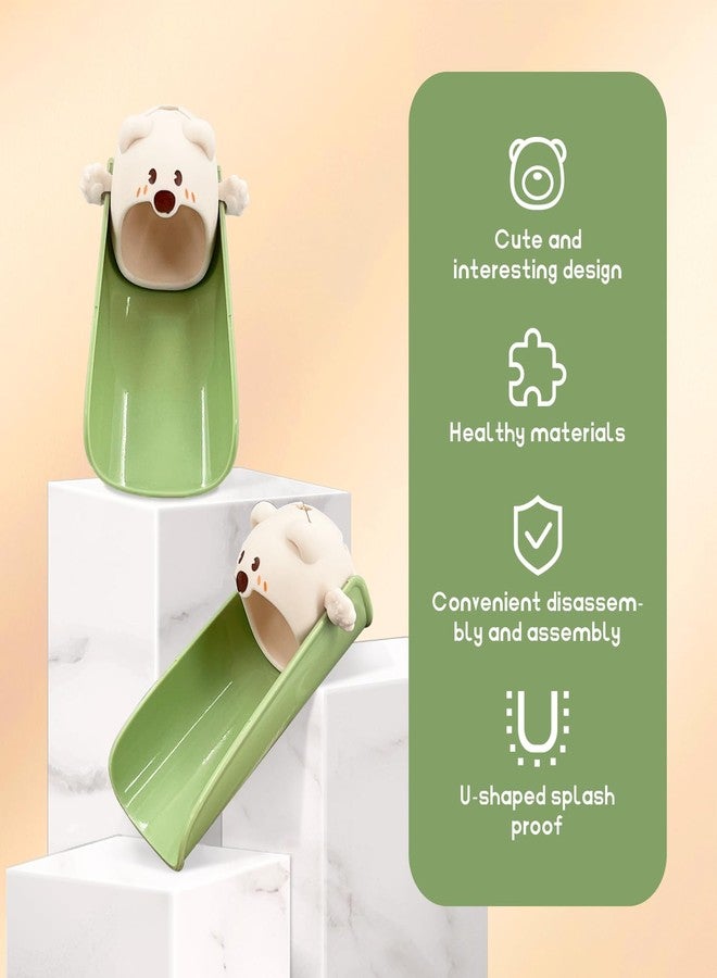 EQUNROY 2-Pack Beige Faucet Extender for Toddlers & Kids, Child-Safe Silicone Sink Adapter with Visual Temp Alert, Fits Standard/Gooseneck Faucets - Bathroom, Kitchen, Bathtub - Image 3